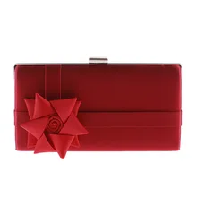 New Fashion Women Santin Handbags Flowers font b Party b font Evening Bags Alloy Chain Shoulder
