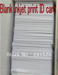 4600 шт. струйные ID карты 0,76 мм толстые белые пустые карты используется в струйный принтер epson двусторонняя для печати