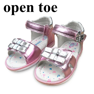 1 пара летних детских ортопедических сандалий с поддержкой свода стопы; нескользящая обувь для девочек; Высококачественная детская обувь с мягкой подошвой - Цвет: Розовый