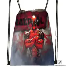 Пользовательские Drawstring рюкзак Drawstring сумка-рюкзак милый рюкзак дети сумка(черный назад) 31x40 см#180611-01-02