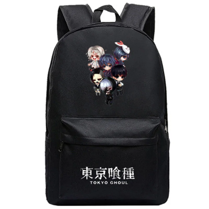 Школьный рюкзак Kaneki Ken с половинным лицом и белыми волосами, школьные сумки для подростков, сумки-портфели для путешествий, Mochila Feminina - Цвет: 013