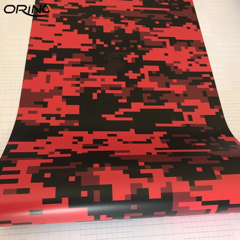 Red Digital Vinyl Film Sticker-4