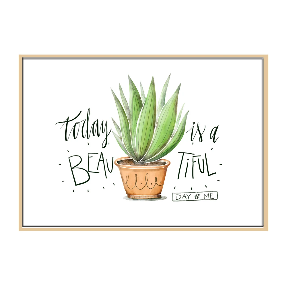 Us 432 28 Offświeże Rośliny Doniczkowe Na Płótnie Obraz Nordic Styl ściany Rysunek Dekoracyjne Plakat Artystyczny Malarstwo Dla Home Decor