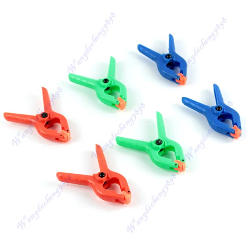 

1Set 6 pcs Colorful Hard Plastic Micro Spring Clamps Set DIY Tools Grip Clips wholesale/retail