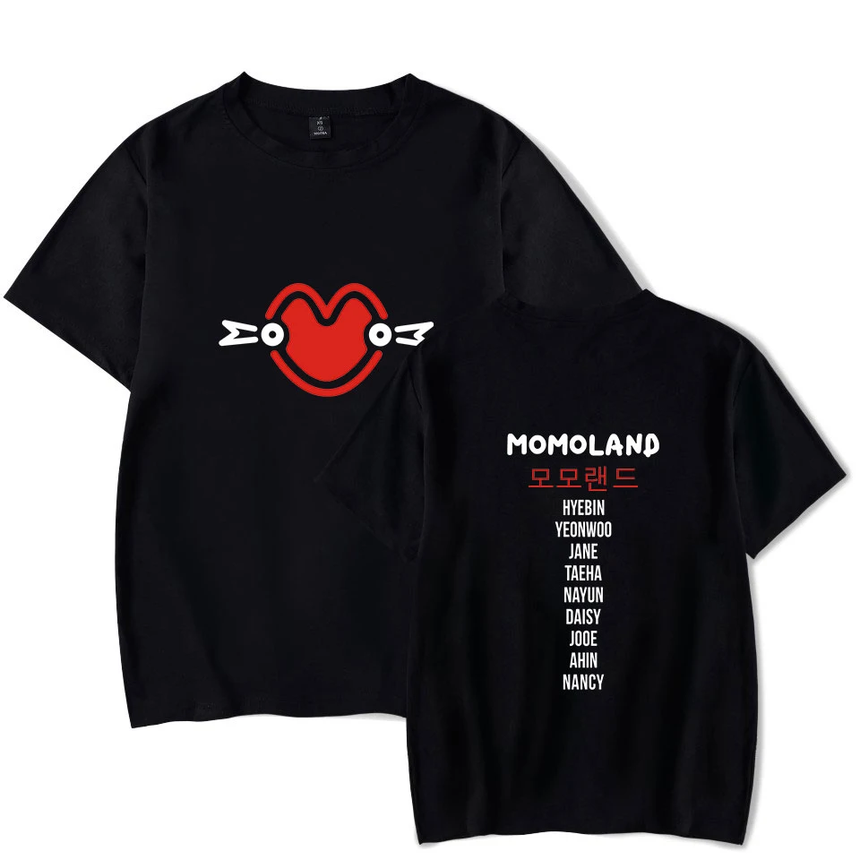 LUCKYFRIDAYF MOMOLAND Kpop модные хип-хоп мужские и женские футболки Повседневная футболка с