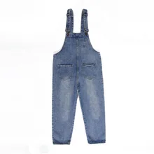 Летние джинсы женские новые свободные корейские джинсовые комбинезоны студенческие дикие цельные ремешки джинсы женские