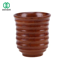 WHISM китайский стиль ручной работы натуральная ель деревянные чайные чашки деревянная чашка посуда для напитков кухонные принадлежности