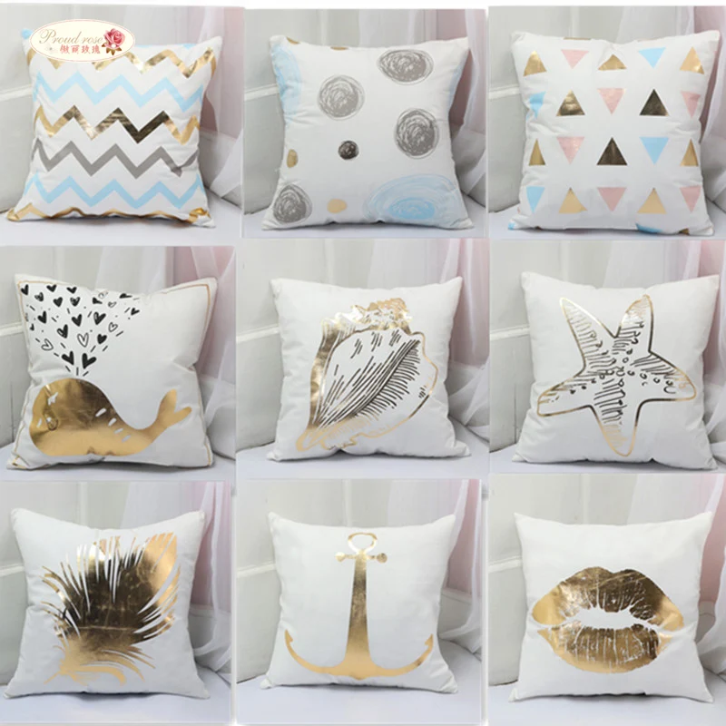 

Proud Rose Creative Love Pillowcase Square Flannelette Pillowslip Car Waist Pillow Sofa Cushion Covering