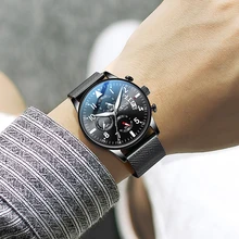 Relogio Masculino 2019 Men Watch Top Brand Luxury Chronograph Watches Men Quartz Clock Man Sport Military Waterproof Wrist Watch top luxury brand sanda men sport watches men s quartz led analog clock man military waterproof wrist watch relogio masculino new