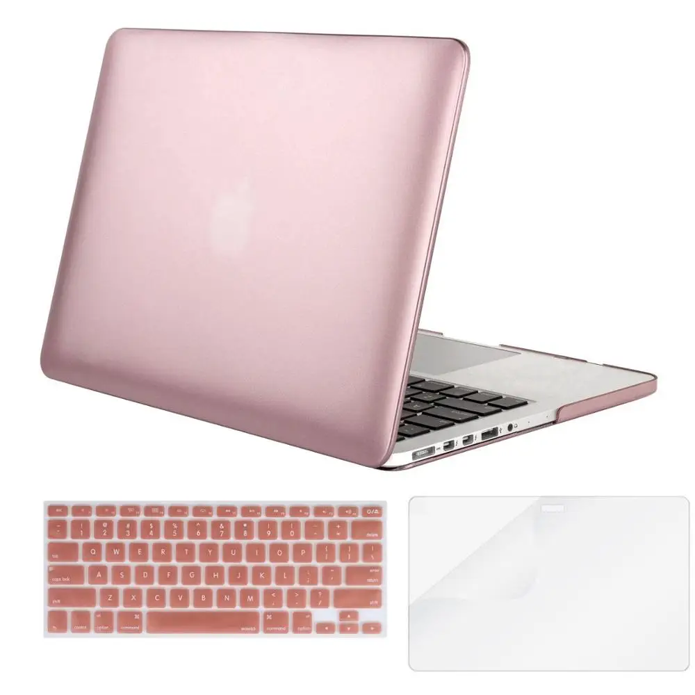 MOSISO ноутбук матовая поверхность чехол для ноутбука Macbook Air 13 Pro 13 retina A1502 выпуск 2013 Тетрадь заменить для переноски Чехол - Цвет: Rose Gold