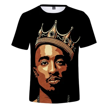 

Rholycrown 2PAC T shirt Men Women 3D Print T-shirt Fashion Idol 2PAC 3D T shirt Men Summer Short Sleeve Cool black Tops