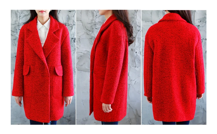 Европа Модные женские шерстяные пальто женский длинный толстый шерстяной пальто женское зимнее пальто