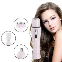 4 в 1 Многофункциональный Портативный Мини хост с бровей Бритва + вращающийся бритва + резак для бритья + нос головку триммера