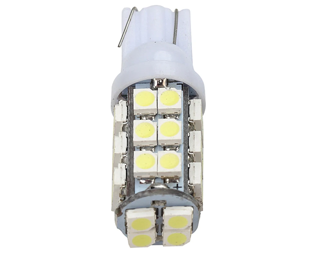 Большая рекламная акция T10 168 194 501 W5W 28 SMD 1206 светодиодный чистый белый автомобильный боковой клиновидный задний фонарь лампа 12 в 1 шт