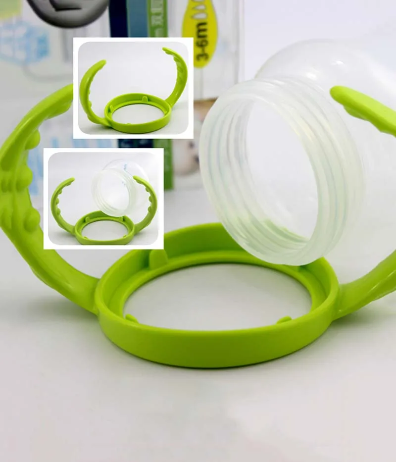 150ml baby kids children milk PP bottle for feeding newborn with silicone nipple and anti-dust cover