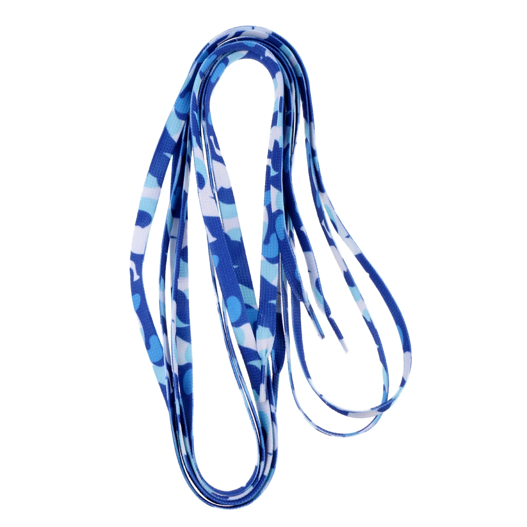 Perfeclan 1 Pair 180cm Knitted Shoelaces for Roller Skates Boots Hockey Skates Skating Rainbow Color Men & Women