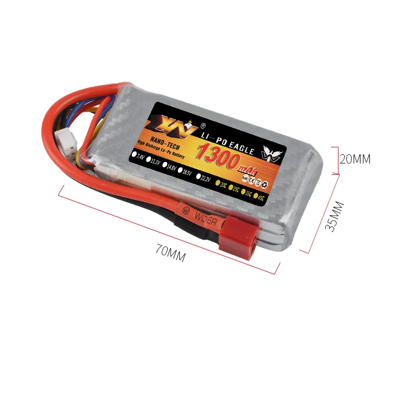 XW Power 7 4 В 11 1 14 8 в 22 2 1300 мАч 70C 2S 3S 4S 6S аккумуляторная батарея Lipo XT60 T другие вилки для