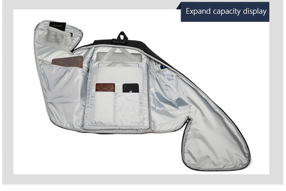 OZUKO, мужские Модные многофункциональные рюкзаки для ноутбука 15,6 дюймов, вместительные дорожные Подростковые Сумки, мужские водонепроницаемые школьные рюкзаки, новинка