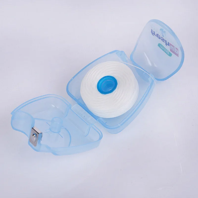 1 ед. 50 м зубная нить с мятным вкусом между зубами чистящее средство Интер-зубная щетка зубочистки уход очиститель с коробкой