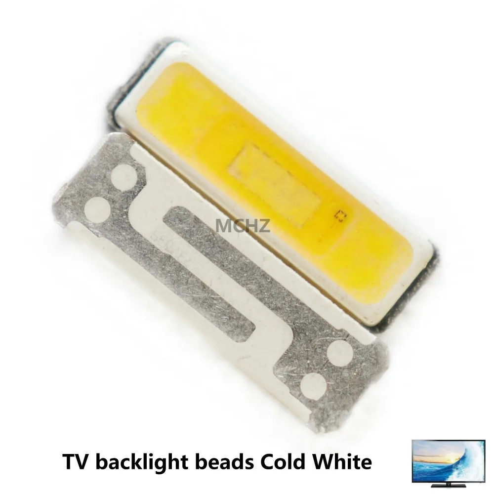 

100pcs For Samsung Innotek LED LED Backlight 2W 7020 3V Cool white 300LM TV Application LEWWS72R24GZ00