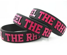 Event&Party Supplies Custom Silicone Bracelet Wristband Embossed/Debossed/Ink Filled/Printing Friedship Bracelets