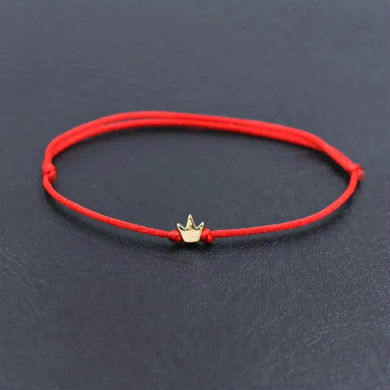 

Fashion Lucky Copper Flower Charm Bracelet Thin Red Rope Thread String Braid Chakra Bracelets For Couples Men Women Gifts