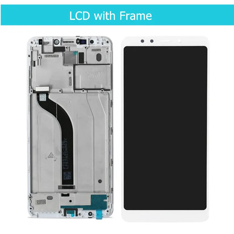 Для Xiaomi Redmi 5 ЖК-дисплей кодирующий преобразователь сенсорного экрана в сборе с рамкой для Xiaomi Redmi 5 запасные части для ремонта