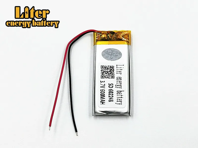 3 7 V 600mAh 602248 литий-полимерный литий-ионный аккумулятор для Mp3 MP4 MP5 GPS смарт-ремешок