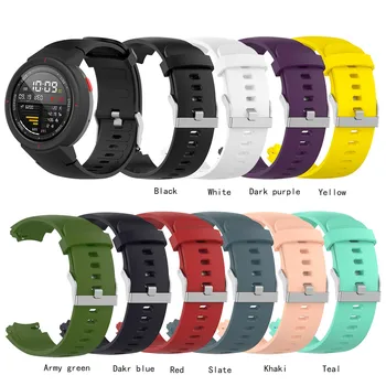

Silicone Watchband Strap For Huami 3 Smartwatch Amazfit Verge (A1801) Replacement Wrist Band Bracelet for Huami Amazfit Verge