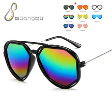 Новинка, модные квадратные детские солнцезащитные очки для мальчиков и девочек, детские защитные солнцезащитные очки, UV400 зеркальные вечерние очки