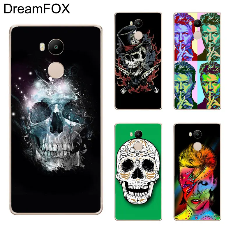 DREAMFOX K061 David Bowie Medusa Skull Soft TPU Silicone Case Cover For Xiaomi Redmi Note 3 4 5 Plus 3S 4A 4X 5A Pro Global |