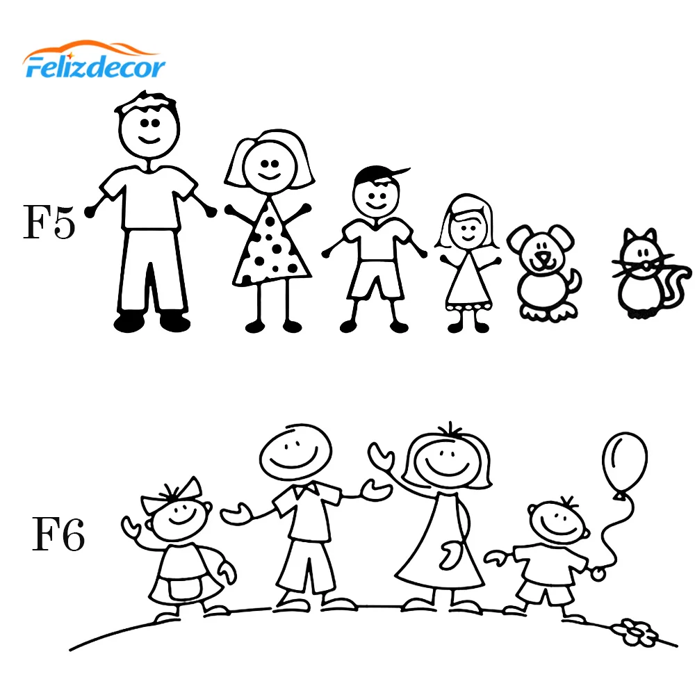 Download 30cm Wide Family Svg Stick Figure Svg Car Decor Decals Family Clipart Stick People Cars Rear Window Stickers Diy L962 Car Stickers Aliexpress