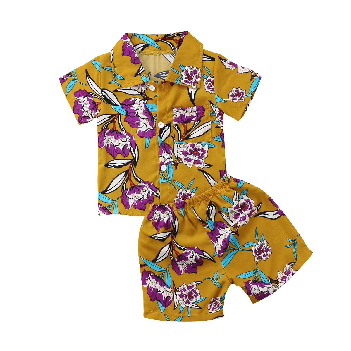 2 шт. футболка с цветочным принтом для мальчиков|clothes set|kids baby boykids |
