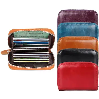 

Women Multi-position RFID Blocking Card Cash Holder Case Anti-theft Bag Purse