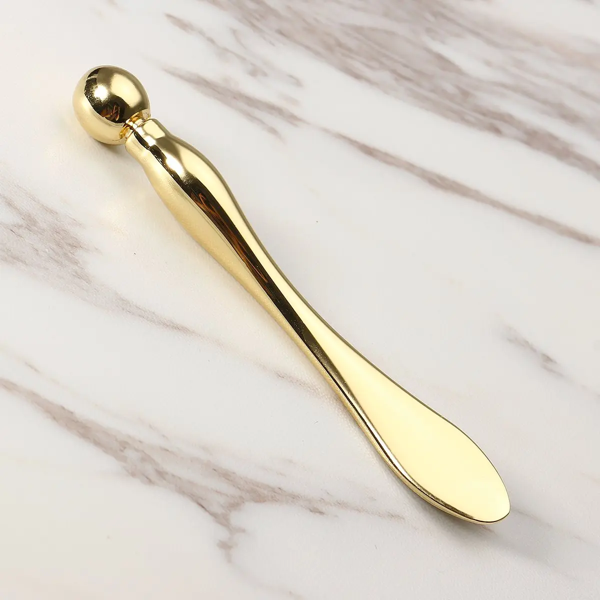 Buy Gold Alloy Metal Cosmetic Spatulas Facial Mask