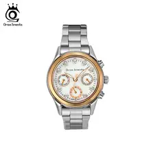 ORSA JEWELS 316L женские часы из нержавеющей стали модные женские кварцевые наручные часы серебряный цвет браслет водонепроницаемые часы OOW11