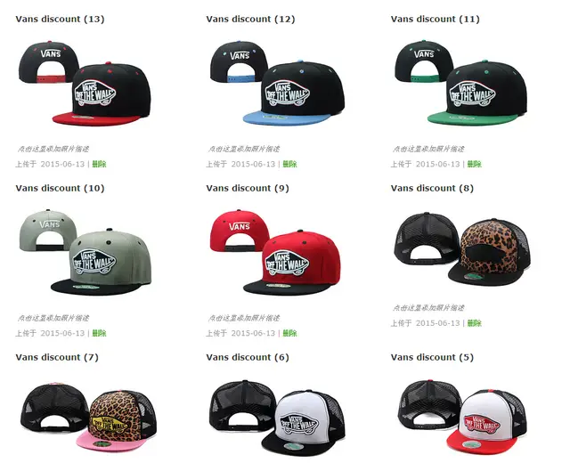 vans snapback 2016