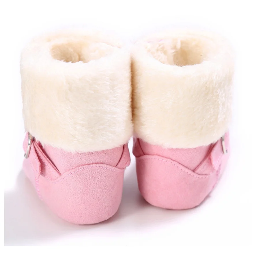 Модная удобная детская зимняя обувь для новорожденных мягкая подошва для малышей повседневные ботинки Теплые Семейные ботинки для малышей обувь для первых прогулок