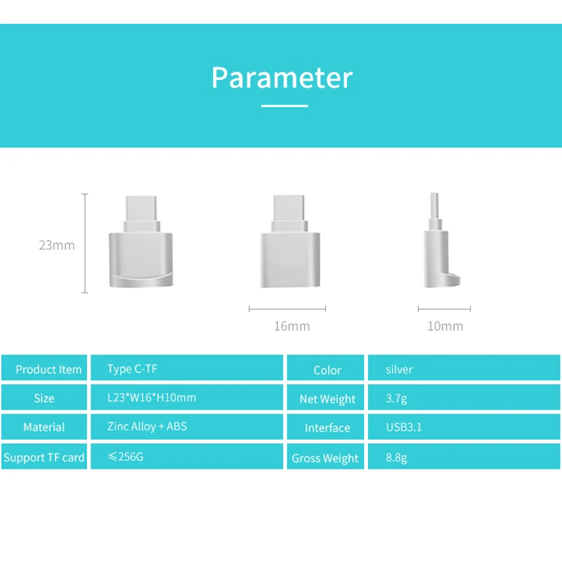 Micro SD Card Reader USB 3.1 Тип-C на телефон TF карты адаптера для MacBook или смартфон с тип USB c Интерфейс