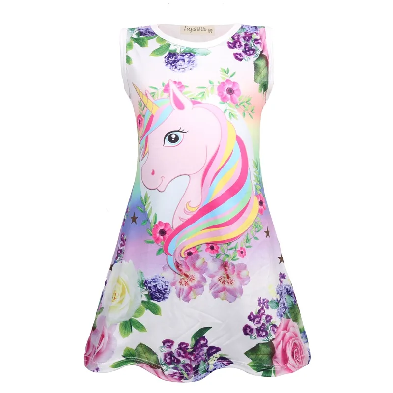 Backless Rainbow Pony Princess Dress -Unicorn Fashion