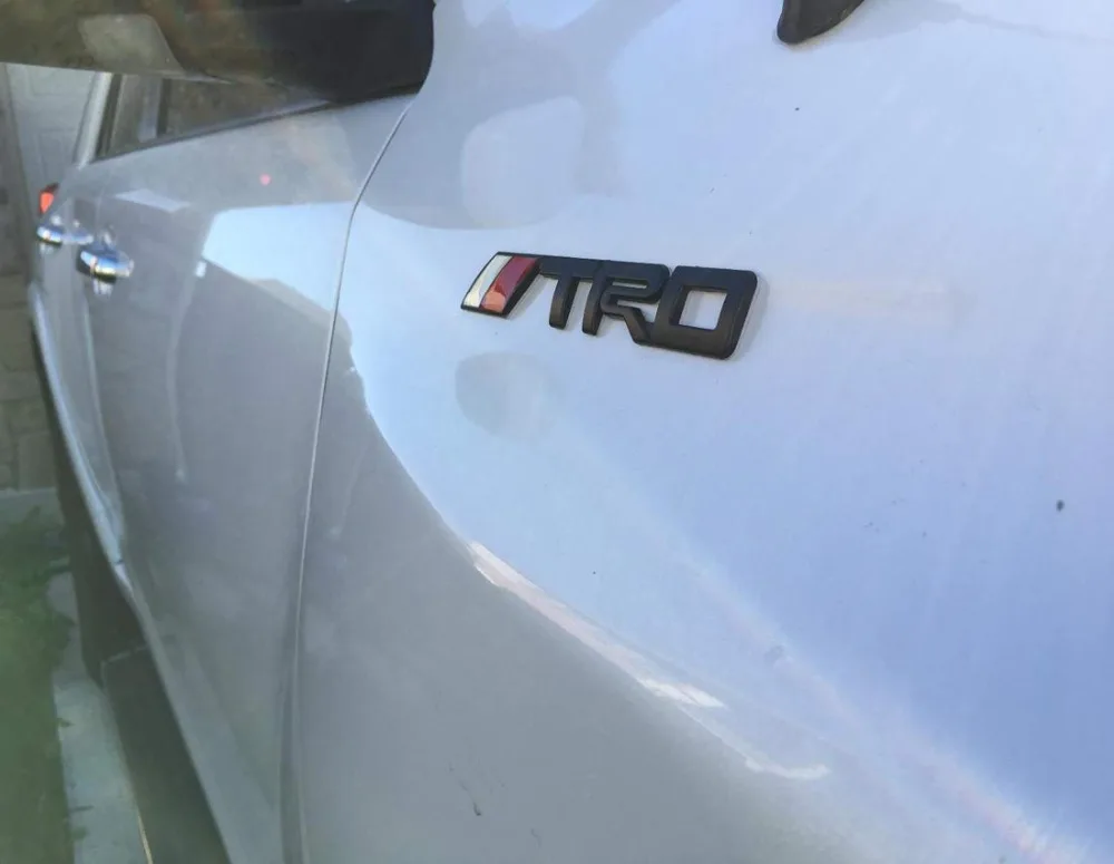 2 шт. TRD эмблемы 3D пластиковые наклейки с логотипом значок для Fj Cruiser Supercharger Tacoma Tundra