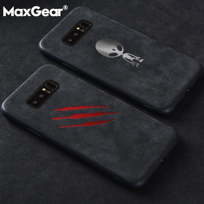 Luxury Suede Leather Fur Cover Case For Samsung Galaxy S7 Edge S8 S9 Plus Note 8 9 New Soft Silicone Telefon Kilifi Fundas Coque