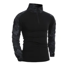 Военная Мужская рубашка с длинным рукавом в Военном Стиле, тактические футболки, камуфляжные Мультикам, страйкбольным, специальные футболки для мужчин