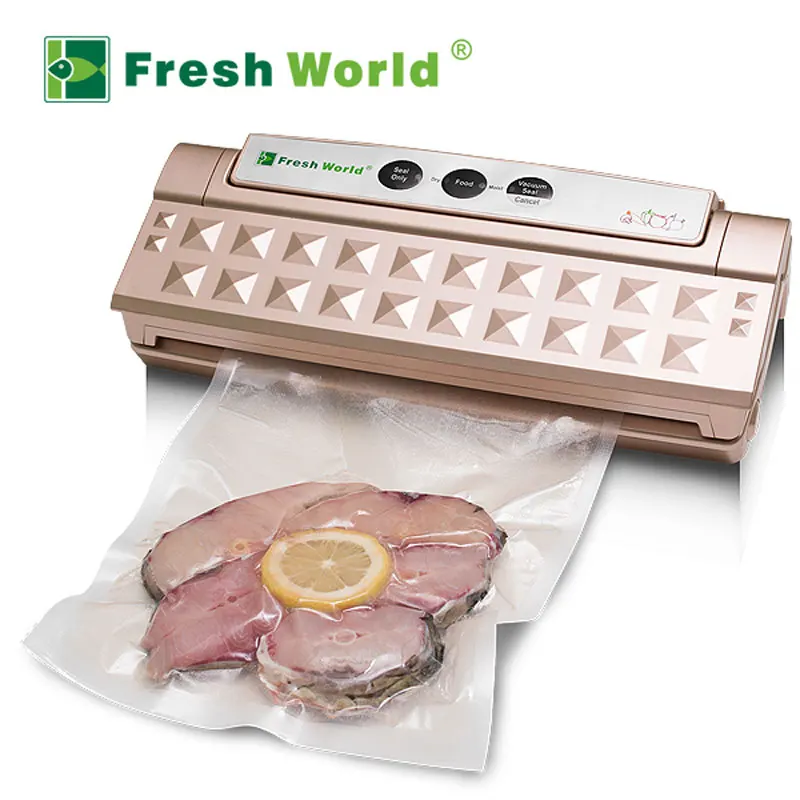 

Household Food Vacuum Sealer Machine Vacuum Packing Machine Film Container Golden Dry Wet Food Sealer Saver 110V-240V