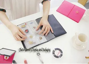 Jewelry Storage Book Earring Bag Fashion Portable Bracelet Necklace Jewelry Storage Book Earring Bag Fashion Portable Bracelet Necklace Lather Ring Pendant Packaging Case Travel Accesseries In Display