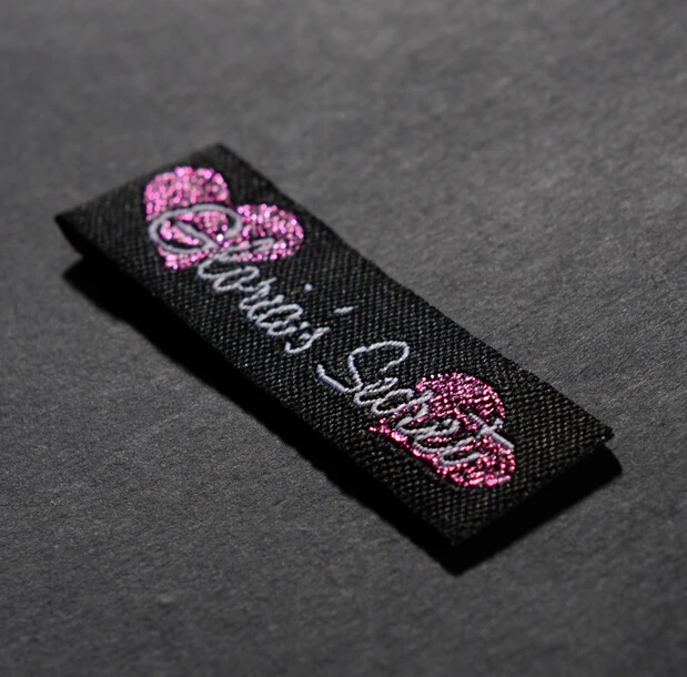 

Fashion Brand Name Woven Tags Custom Clothing Label for Garment