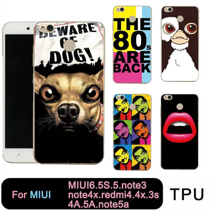 QMSWEI Tpu Clear Phone Case For Mi 6 5 5s note3 Redmi note4x 4x 3s 4a 5a note5a Soft Eagle Red Lips Cover Free shipping |