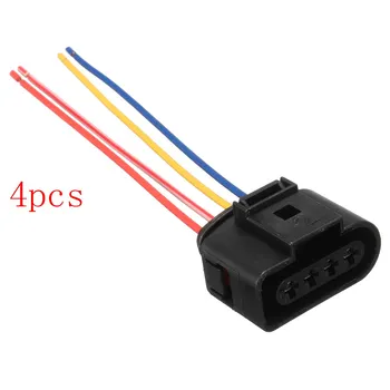 

4pcs/lot 1J0973724 New Ignition Coil Connector Plug Pack Wiring Loom For AUDI /VW /SKODA SEAT for FORD