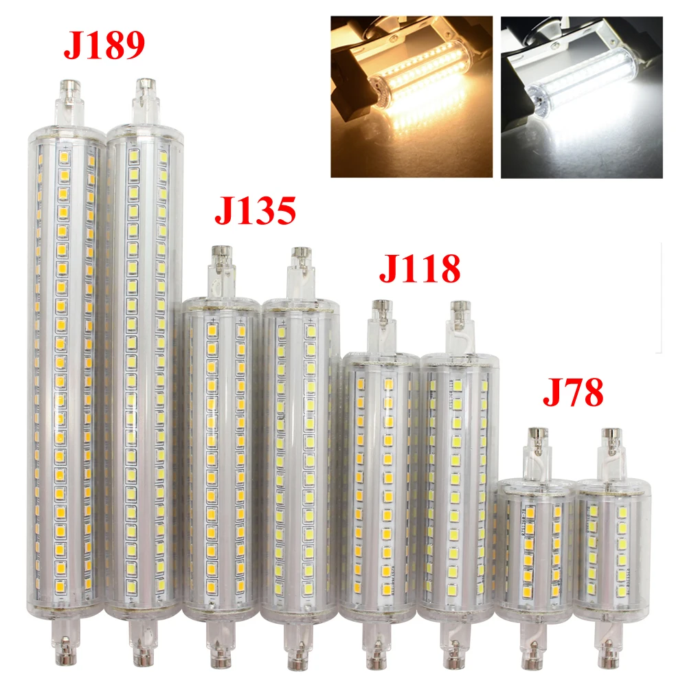 Dimmable R7S LED Bulbs Lamp 5W 10W 12W 15W 78mm 118mm 135mm 189mm R7S