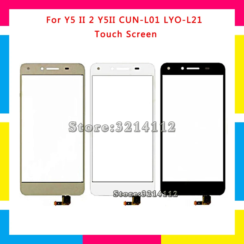 5 шт./лот высокого качества Сенсорный экран планшета Сенсор внешний Стекло объектив Панель для Huawei Honor 5A Y5 II 2 Y5II CUN-L01 LYO-L21